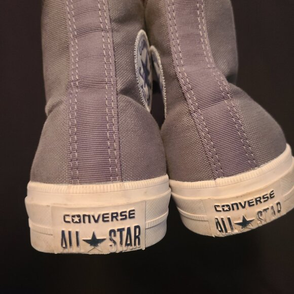 Converse Grey Chuck Taylor II 2 All Star (Discontinued) Men 8 Women 10 - Picture 4 of 7